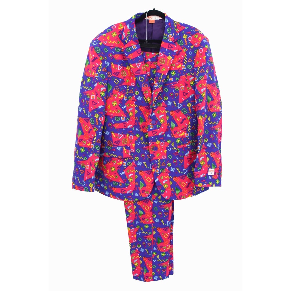 Opposuits The Fresh Prince Suit Men's US 46 EU 56 UK 46 Colorful‎ Loud 90's